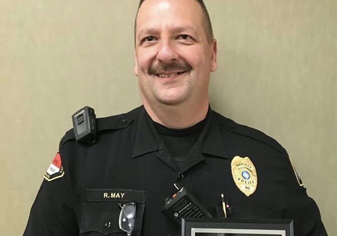 May selected 2019 Wake Forest Crisis Intervention Team Officer Of the Year