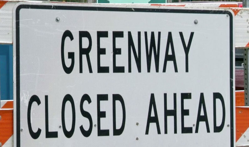 Portion of Sanford Creek Greenway to be closed week of August 17 for construction & blasting operations