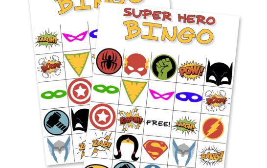 Register for Mother-Son Superhero Bingo