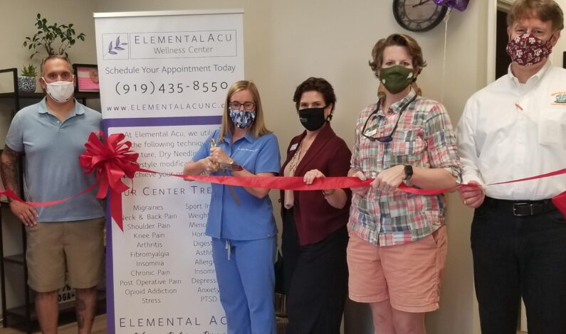 Elemental Acupuncture Center cuts Chamber ribbon