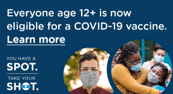 People in North Carolina ages 12 and up are now eligible for a COVID-19 vaccine