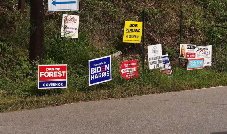 Wake Forest issues rules for political signs