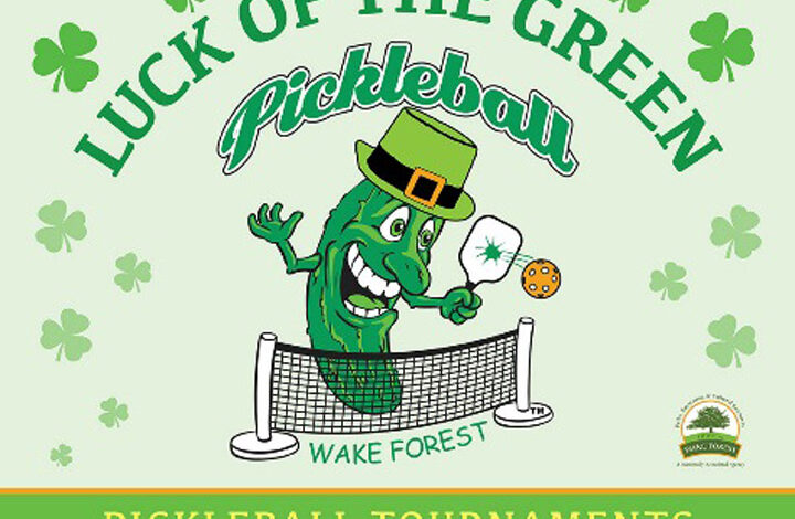 “Luck of the Green” Pickleball Tourney March 11-13